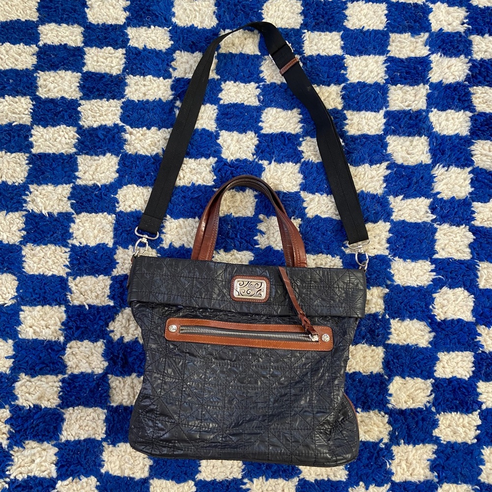 Brighton black nylon crossbody bag